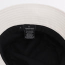 CHANEL Hat Canvas M White CC Auth 205982M-14
