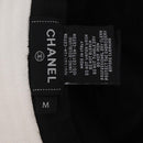 CHANEL Hat Canvas M White CC Auth 205982M-15