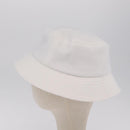 CHANEL Hat Canvas M White CC Auth 205982M-4