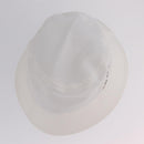 CHANEL Hat Canvas M White CC Auth 205982M-7