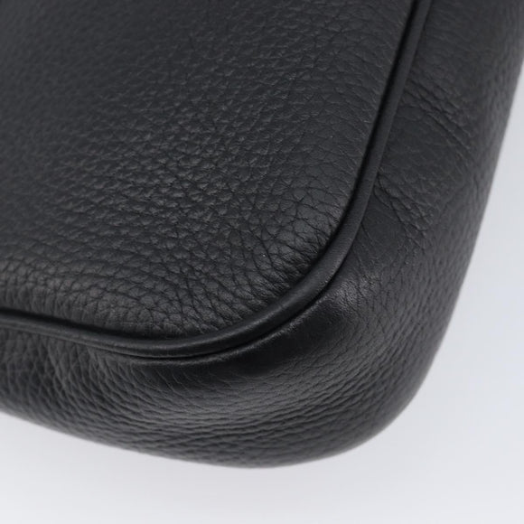 GUCCI Soho Chain Shoulder Bag Leather Black Gold 336752 Auth 205989M