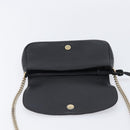 GUCCI Soho Chain Shoulder Bag Leather Black Gold 336752 Auth 205989M-17
