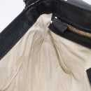 GUCCI Soho Chain Shoulder Bag Leather Black Gold 336752 Auth 205989M-22