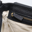 GUCCI Soho Chain Shoulder Bag Leather Black Gold 336752 Auth 205989M-23