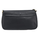 GUCCI Soho Chain Shoulder Bag Leather Black Gold 336752 Auth 205989M-3