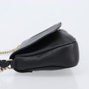 GUCCI Soho Chain Shoulder Bag Leather Black Gold 336752 Auth 205989M-5