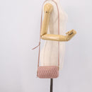 Miu Miu Matelasse Shoulder Bag Leather Pink Gold Auth 205992V-26