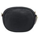 GUCCI Soho Chain Shoulder Bag Leather Black Gold 353965 Auth 205993-2