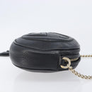 GUCCI Soho Chain Shoulder Bag Leather Black Gold 353965 Auth 205993-3