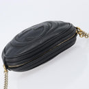 GUCCI Soho Chain Shoulder Bag Leather Black Gold 353965 Auth 205993-6