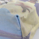 BURBERRY Hand Bag Canvas Blue Silver Auth 205994A-13