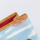 BURBERRY Hand Bag Canvas Blue Silver Auth 205994A-15