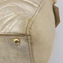 Miu Miu Hand Bag Leather Gold Auth 205996-15