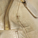 Miu Miu Hand Bag Leather Gold Auth 205996-10