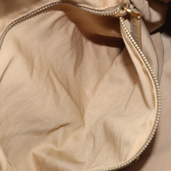 Miu Miu Hand Bag Leather Gold Auth 205996