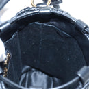Miu Miu Matelasse Shoulder Bag Leather 2way Black Gold Auth 205997M-23