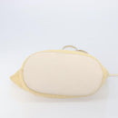 Miu Miu Tote Bag Raffia Beige Gold Auth 205999A-5