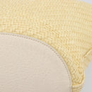 Miu Miu Tote Bag Raffia Beige Gold Auth 205999A-14