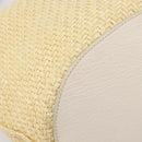 Miu Miu Tote Bag Raffia Beige Gold Auth 205999A-15