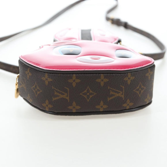 LOUIS VUITTON Monogram Wallet On Chain Rabbit Bag Rose M11452 LV Auth 206005SAM