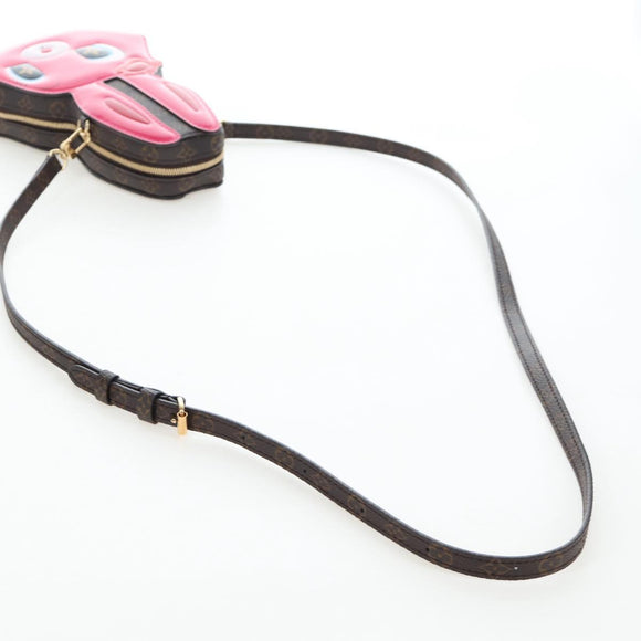 LOUIS VUITTON Monogram Wallet On Chain Rabbit Bag Rose M11452 LV Auth 206005SAM