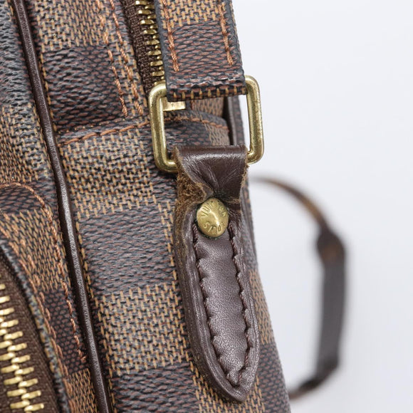 LOUIS VUITTON Damier Ebene Amazon Shoulder Bag N48074 LV Auth 206006A