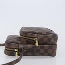 LOUIS VUITTON Damier Ebene Amazon Shoulder Bag N48074 LV Auth 206006A-4