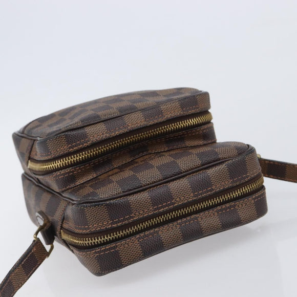 LOUIS VUITTON Damier Ebene Amazon Shoulder Bag N48074 LV Auth 206006A