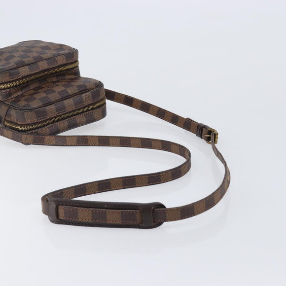 LOUIS VUITTON Damier Ebene Amazon Shoulder Bag N48074 LV Auth 206006A