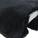 FENDI Mamma Baguette Shoulder Bag Fur Black Auth 206008SAM-14