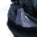 FENDI Mamma Baguette Shoulder Bag Fur Black Auth 206008SAM-22