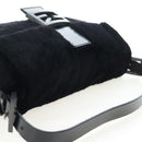 FENDI Mamma Baguette Shoulder Bag Fur Black Auth 206008SAM-6