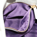 Miu Miu Tote Bag Vitellolux Gray Gold Auth 206009V-23