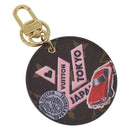 LOUIS VUITTON Monogram Porte Cles World Tour Charm M62741 LV Auth 206012M-1