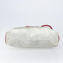 LOEWE Tote Bag Nylon Silver Gold Auth 206014-6