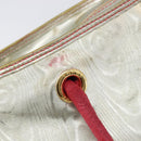 LOEWE Tote Bag Nylon Silver Gold Auth 206014-19