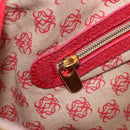 LOEWE Tote Bag Nylon Silver Gold Auth 206014-24