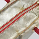 LOEWE Tote Bag Nylon Silver Gold Auth 206014-8