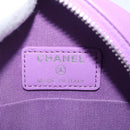 CHANEL Matelasse Chain Shoulder Bag Lamb Skin Purple Silver CC Auth 206022M-16