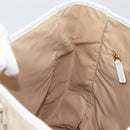Christian Dior Trotter Canvas Tote Bag Gold Auth 206023A-23