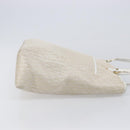 Christian Dior Trotter Canvas Tote Bag Gold Auth 206023A-4