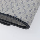 GUCCI Micro GG Canvas Shoulder Bag PVC Navy Gold Auth 206027-17