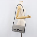 GUCCI Micro GG Canvas Shoulder Bag PVC Navy Gold Auth 206027-24