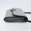 GUCCI Micro GG Canvas Shoulder Bag PVC Navy Gold Auth 206027-3