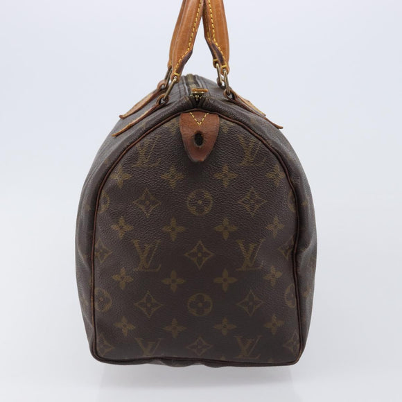 LOUIS VUITTON Monogram Speedy 30 Hand Bag M41526 LV Auth 206029