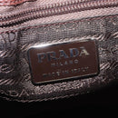 PRADA Plastic Chain Shoulder Bag Harako leather Beige Silver Auth 206034V-20