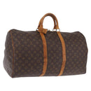 LOUIS VUITTON Monogram Keepall 55 Boston Bag M41424 LV Auth 206036-1