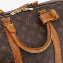 LOUIS VUITTON Monogram Keepall 55 Boston Bag M41424 LV Auth 206036-13