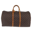 LOUIS VUITTON Monogram Keepall 55 Boston Bag M41424 LV Auth 206036-2