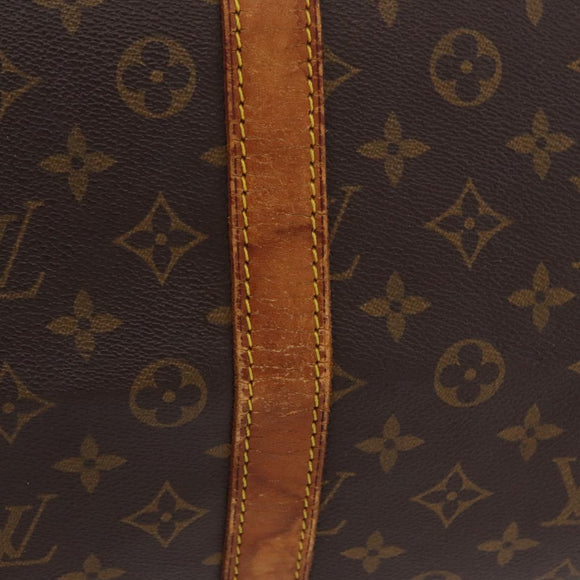 LOUIS VUITTON Monogram Keepall 55 Boston Bag M41424 LV Auth 206036